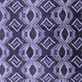 thumbnail image 1 of Ahgly Company Machine Washable Indoor Square Solid Blue Modern Area Rugs, 4' Square, 1 of 4
