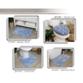 thumbnail image 2 of Home Weavers Elegance Bathroom Rugs Sets 4 Piece- Plush Bath Mat Set Quick-Dry Soft Microfiber Bathroom Mat with Rubber Backing, Absorbent Bathroom Rug Set, Washable Bath Rugs, Bath Mats, Blue, 2 of 9