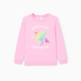 thumbnail image 5 of PatPat Girls Clothes 2 Piece Outfit Set Long Sleeve Unicorn Graphic Top Flare Pants Pink 11-12Y, 5 of 11
