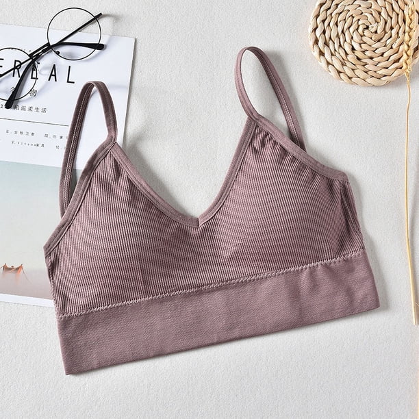 Sujetador deportivo sin tirantes con forma de U grande, sin espalda, transpirable, sin frunces, para yoga, ropa interior para mujer
