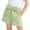 Green, variant on Shorts for Toddler Girls, Elastic Waist Cute Bow Plaid Print Summer Fashion Casual Shorts Red Size 3-4