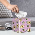 thumbnail image 6 of Picia Different Avocados Pattern Tissue Box Cover,PVC Leather Square Holder,Tissue Box Holder with Magnetic Bottom,Facial Paper Organizer Dispenser-5.2"X5.2"X5.2", 6 of 8