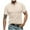 hgg372-Beige, variant on Men Short-Sleeve Beefy Muscle Slim-Fit Crewneck Longline Tees Shirts Basic Solid Color Blouse Tee Shirt for Gym Workout Athletic