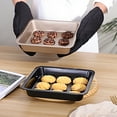 thumbnail image 3 of Oiur 7 inch Large Capacity Food Grade Reusable Roasting Pan Square Deep Baking Pan Household Supplies, 3 of 8