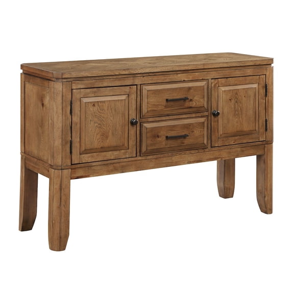 Steve Silver Ally Rustic 54" Width Sideboard, Medium Brown