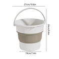 thumbnail image 2 of EGNMCR Bucket Household Bathroom Large-capacity Thickened Wastebasket Transparent Trash, 2 of 6