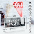 thumbnail image 2 of Despertador Digital Inteligente Led, Reloj Electrónico de Mesa, Alarma con Repetición, Dispositivo con USB, Radio FM, Proyección de Hora 180 Grados, 2 of 4