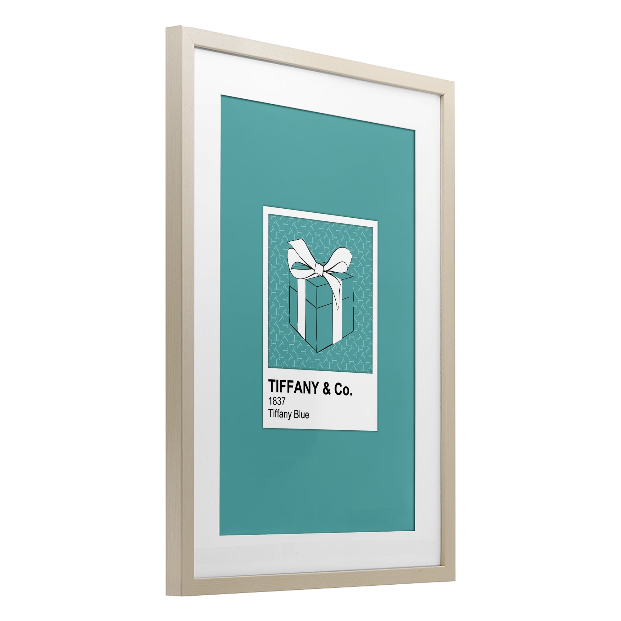 Stupell Industries Classic Blue Jewelry Box Birch Framed Print Under Glass, design by Martina Pavlova