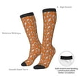 thumbnail image 4 of Fotbe Halloween Mummy Calcetas Divertidas Estampadas para Hombre y Mujer, Calcetas de Algodón hasta la Rodilla para Caminar, Correr, Enfermería y Embarazo, 4 of 6
