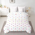 thumbnail image 2 of jejeloiu Colorful Polka Dots 7-Piece Twin Bedding Sets,Modern Geometric Circle Bedding Comforter Set For Girls Reversible, 2 of 8