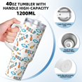thumbnail image 3 of Vsdgher Golfing Clubhouse Pattern 40 oz Tumbler with Handle and Straw Lid | Insulated Cup Reusable Stainless Steel Water Bottle Travel Mug | Gifts for Women Men Him Her, 3 of 8