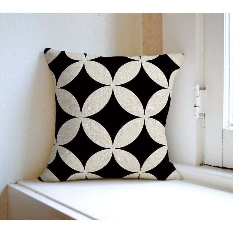 Black and taupe throw pillows cheap
