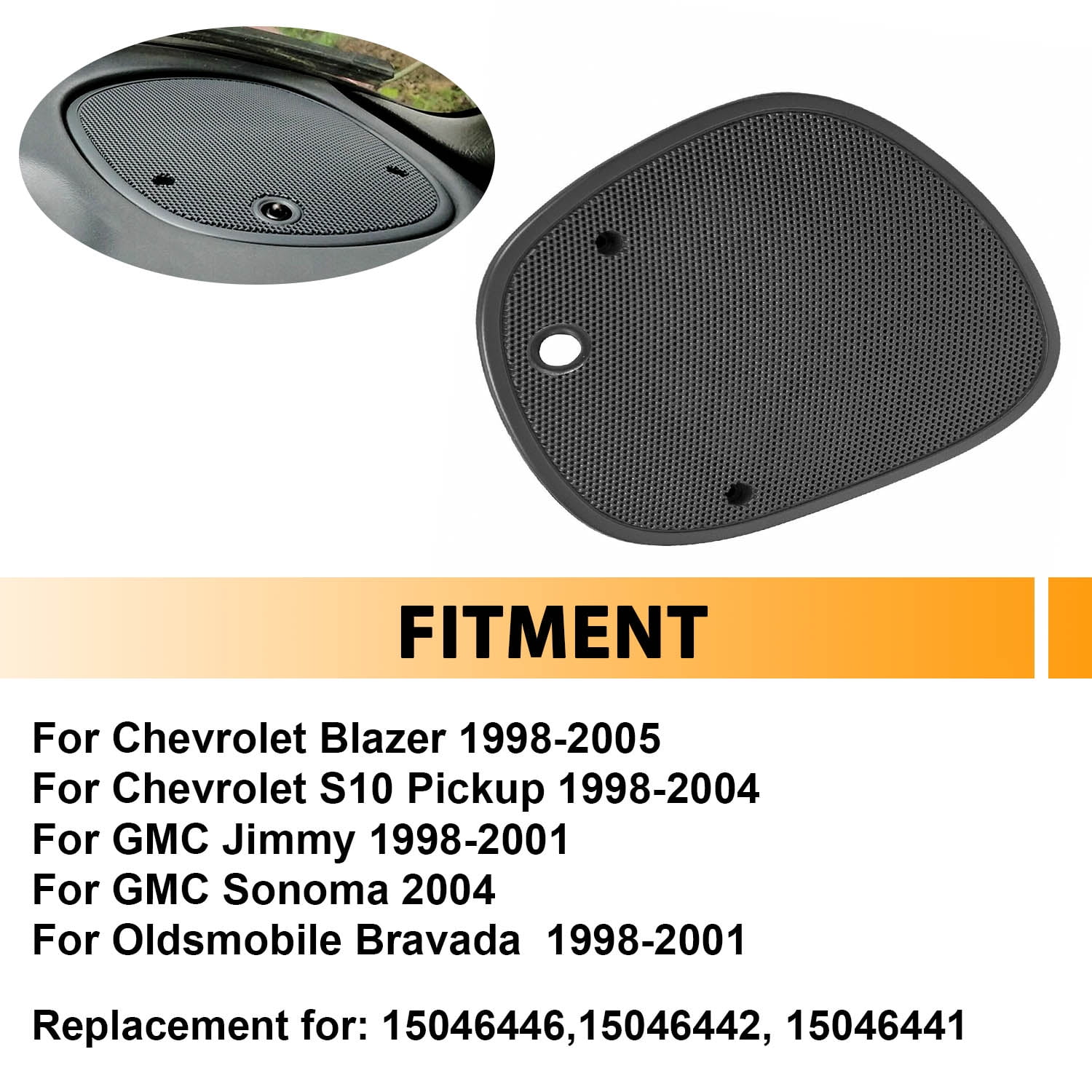 Front Dash Defrost Vent Grille Speaker Cover for 1998-2005 Chevy S10 GMC Jimmy Sonoma/Oldsmobile Bravada/Blazer Dash Board Defrost Vent Speaker Cover