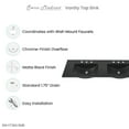 thumbnail image 5 of 60 inch Vanity Top Bathroom Sink in Matte Black with 3 Holes, 5 of 8