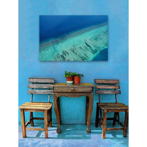 Marmont Hill "Water Layers" Painting Print on Wrapped Canvas