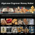 thumbnail image 2 of Algol/aser L/aser Engraving Cutting Machine Leather Acrylic Mark DIY KIT 40*40CM Mini Table Woodworking Tools CNC Engraver Printer, 2 of 5
