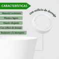 thumbnail image 3 of Maceta Grande Cónica Elly Decor Blanca 46 x 56 cm con Drenaje para Interior y Exterior, 3 of 5