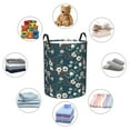 thumbnail image 6 of Balery Vintage Floral Round Laundry Basket with Handles Waterproof Freestanding Laundry Hamper for Clothes Toys in the Dorm and Family-, 6 of 8