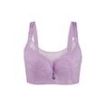 thumbnail image 1 of INSPIRE CHIC Women's Lace Front Full Coverage Push up Underwire Cami Bra Violet 40 Fit 38C/D, 1 of 5