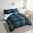 thumbnail image 3 of Manfei Geometric Plaid 7-Piece Twin Bedding Sets for Teens Female Men,Retro Grid Bedding Comforter Set,Vintage Buffalo Breathable Sheet Sets,Ultra Soft Home Decor,Reversible, 3 of 8