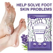 Mooyam 5 Pack Lavender Foot Peel Mask Baby Foot Exfoliant Feet Peel Mask