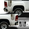 thumbnail image 2 of Veteran Vietnam Retired Distressed American USA US Flag Rear Truck Bed Vinyl Decal fits most Pickup Trucks U.S. Army Sticker USAF USMC US Navy Decal (Set of 2, 11" x 20", Brown), 2 of 8