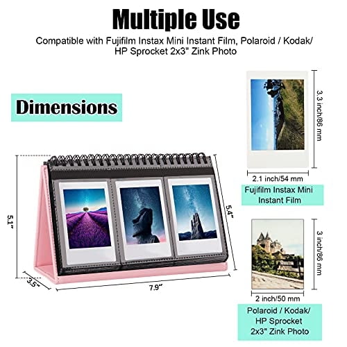 Álbum de fotos para cámara Fujifilm Instax Mini, 96 Fotos 2x3 Álbum de