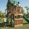 thumbnail image 2 of Swing-N-Slide Elkhorn Wooden Backyard Swing Set with Slide, Climbing Wall, Heavy Duty Swing Seats, and Heavy Duty Trapeze Swing with Rings, 2 of 11