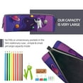 thumbnail image 5 of Cauagu Astronaut Print Leather Pencil Pen Case - Stationery Bag Portable Stationery Bag Big Capacity Pencil Pouch Cosmetic Organizer Bag for Men & Women, 5 of 7