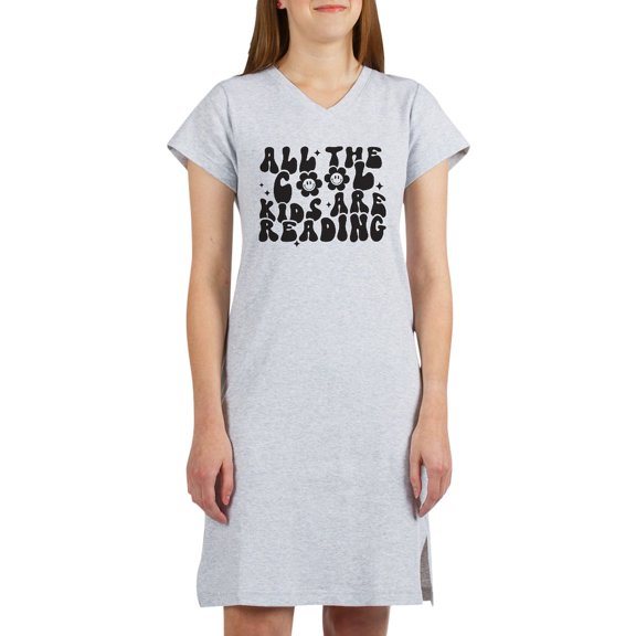 CafePress - All The Cool Kids Are Reading T Shirt - Women's Nightshirt