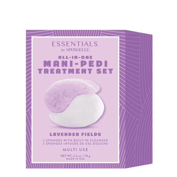 Essentials By Spongelle Mani/Pedi Lavender Fields Buffer Set