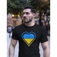 thumbnail image 3 of Ukraine Shirt Ukraine Flag Tshirt I Stand With Ukraine T-Shirt Ukraine Heart Black 3X-Large, 3 of 5