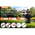 thumbnail image 3 of Floseru Powerful Gas String Trimmer,Hedge Trimmer,Full Functioning Guard Accessories String Trimmers Lawn Mower 52CC Petrol Hedge Trimmer Chainsaw Brush Cutter, 3 of 12