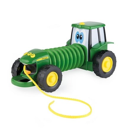 Johnny Pull-Along Tag Tractor, Whimsical pull-along musical Johnny Tractor By