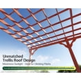 thumbnail image 2 of LUXOAK 12x24 ft Premium Cedar Wood Pergola with Trellis Roof & Weather-Resistant Support, Garden Gazebo for Patio, Backyard & Events, Reddish-Brown, 2 of 8