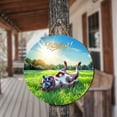 thumbnail image 3 of Happy Retirement with Pitbull Enjoy Life Rest Time Round Wood Sign Terrier Dog Lover Hanging Wall Home Decor - 02027, 3 of 5