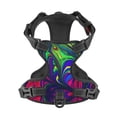 thumbnail image 4 of Lsque Pride Rainbow Dog Harness, No-Pull Pet Harness with 2 Leash Clips, Adjustable Soft Padded Dog Vest with Easy Control Handle for Large Dogs-Large, 4 of 9