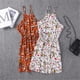 thumbnail image 4 of Women Print Sexy Mini Dress Women Slim Halter Floral Dresses Pair with Sandals Stilettos Pumps High Heels, 4 of 5