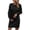 Black, variant on Lindreshi Fall Dresses for Women Homecoming Dresses Women's Winter Casual Solid Color Knitted Sweater Long Sleeve Button Dress