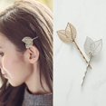 thumbnail image 2 of Ruanlalo Elegant Leaves Hollow Out Hairpin Slide Clip Women Fashion Accessory Decor Silver, 2 of 6