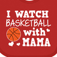 thumbnail image 4 of Inktastic I Watch Basketball with Mama Boys Baby Bib, 4 of 4