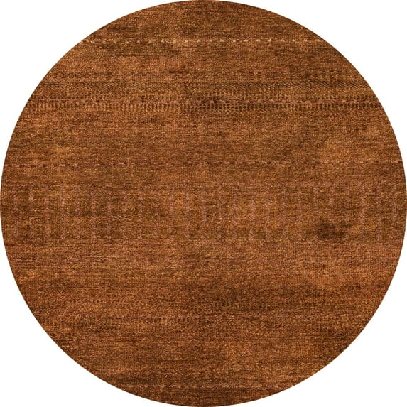 Ahgly Company Indoor Round Abstract Sedona Brown Abstract Area Rugs, 3' Round