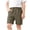 01 Army Green, variant on Boys Single Button Seam Detail Cuffed Elastic Waist Bermuda Shorts For Play Daily Walking Casual Outfits