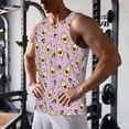 thumbnail image 5 of Yiaed Different Avocados Print Mens Compression Shirt Slimming Body Shaper Vest Workout Tank Tops Abs Abdomen Undershirts-Small, 5 of 7