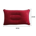 thumbnail image 2 of Almohadas de aire inflables portátiles PVC Camping Travel Sleep Cojín rojo, 2 of 6