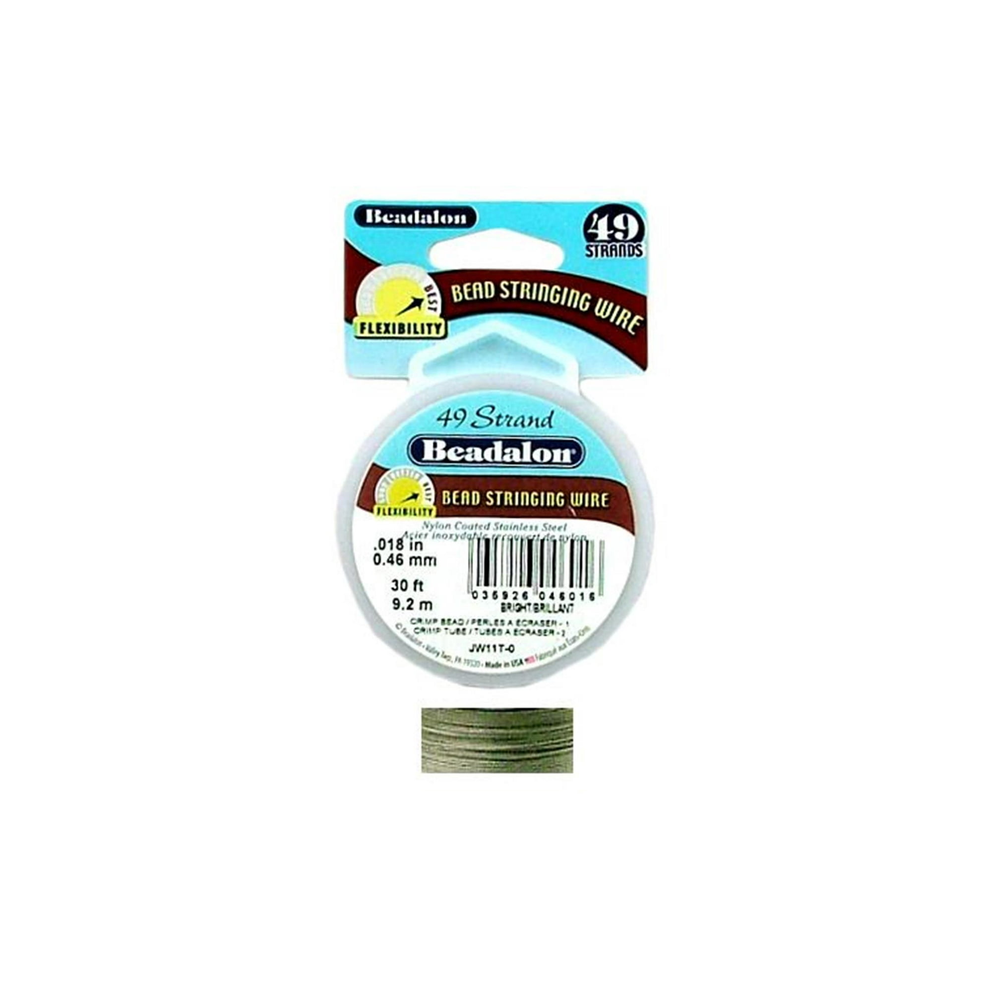 Beadalon Stringing Wire 49 Strand .018 X30 Bright