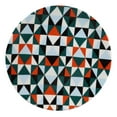 thumbnail image 6 of Frank Lloyd Wright Textile Taliesin West Black Ceramic Dessert Plates Pack Of 4, 6 of 10