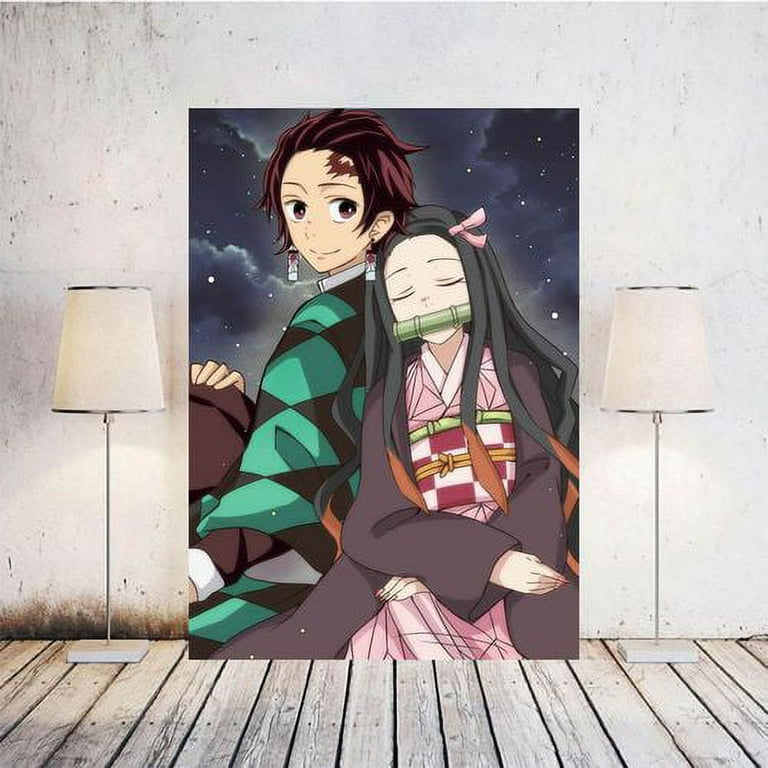 Taicanon Demon Slayer Characters Poster Anime Manga Room Decoration  Pictures Coated Paper Posters(Style9) 