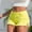 Yellow, variant on Women's Summer High Waisted Stretch Denim Shorts Pants Casual Denim Shorts Retro Solid Color High Waisted Denim Shorts