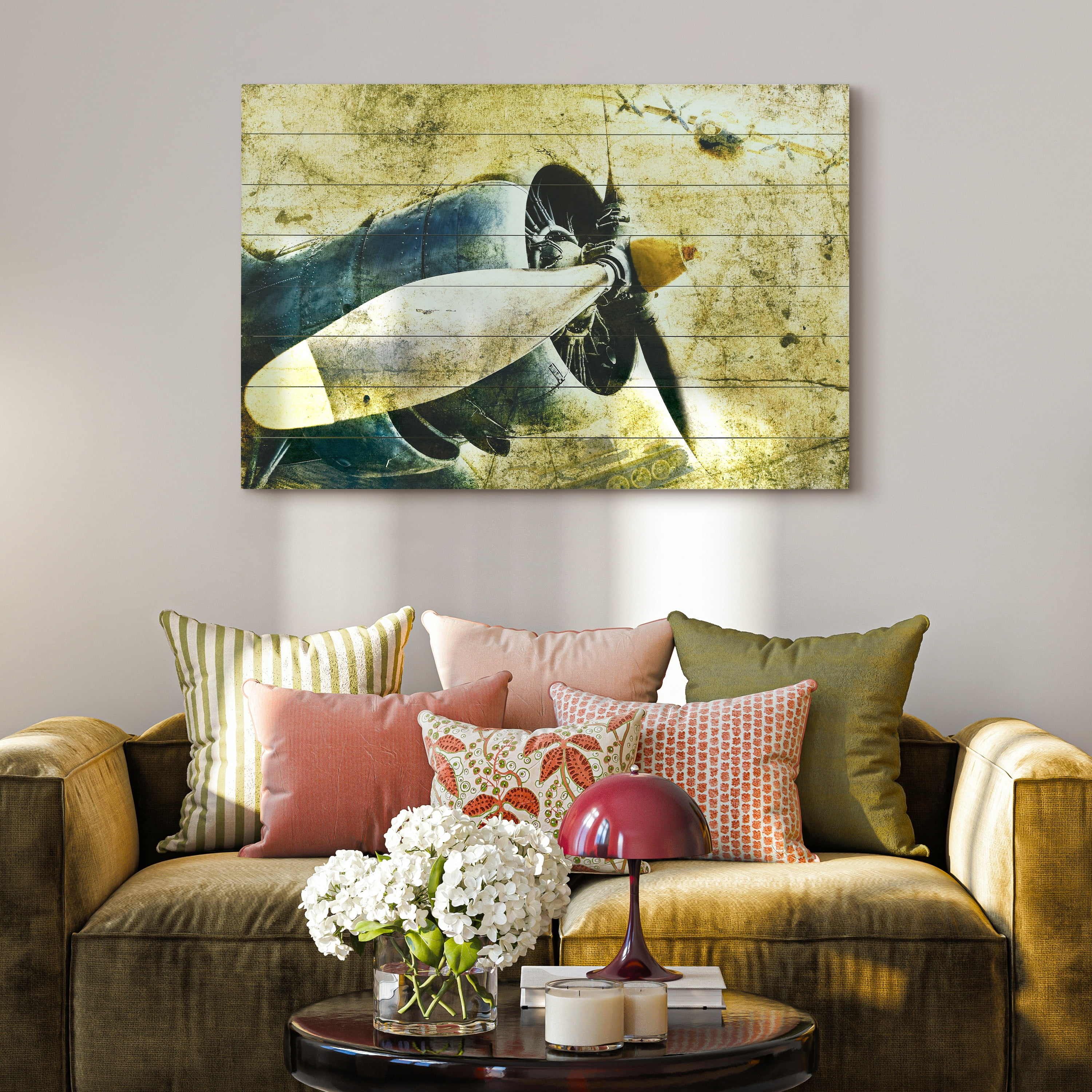 Empire Art Direct Corsair Wall Art Fine Art Giclee Printed On Solid Fir Wood Planks